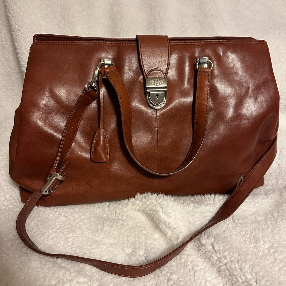 Stunning Consuela Vintage Tawny Leather Bag
